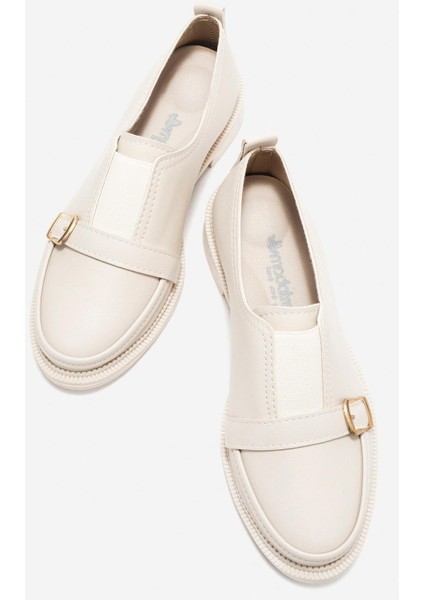 Lastikli Günlük Kadın Ayakkabı Bej indirimleri