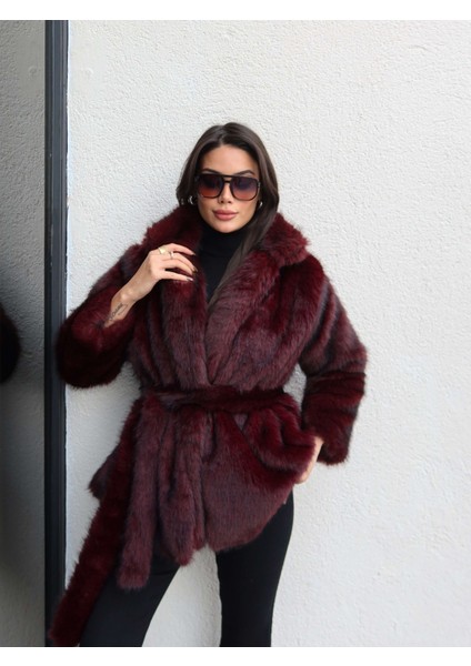 Kuşaklı Ithal Kürk Kaban indirimleri