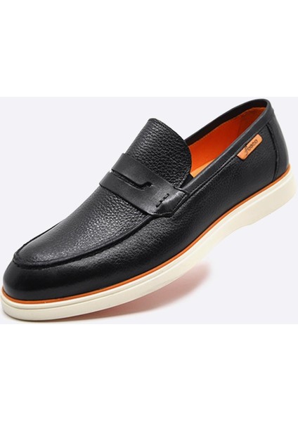 Flotter Hakiki Deri Günlük Ayakkabı Siyah 9939