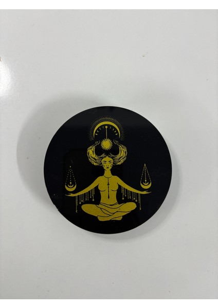 Obsidyen Ayna Meditasyon Sembollü