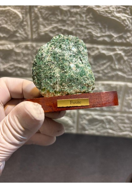 Fuksit Doğaltaş Ahşap Stantlı