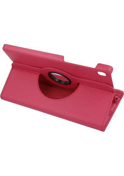 Samsung Galaxy T220 Tab A7 Lite 8.7 Kılıf 360 Tablet Deri Kılıf - PEMBE-(5796) - M885R195-K1588