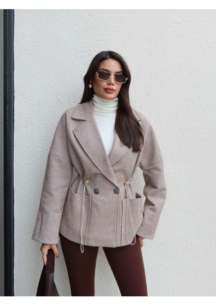 Balıksırtı Bel Ayarlanabilir Kısa Kaban