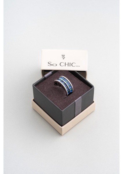 Yakamoz Rüyası 18 Ayar Beyaz Altın Kaplama Gümüş Yüzük indirimleri