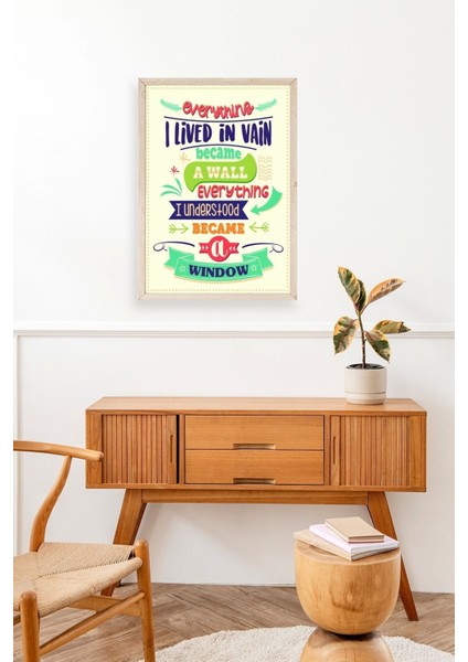 Motto Ahşap Çerçeveli Tablo modelleri