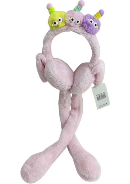 Çocuk Peluş Figürlü Oynar Kulaklı Hareketli Sesli Kışlık Kulaklık RCS.TRL.PMB.2025 fiyatları