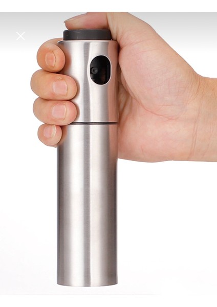 Paslanmaz Çelik Gövdeli Spray Yağlık - Zeytinyağ/sirke Püskürtücü