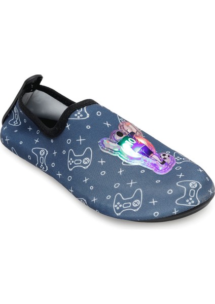 Işıklı Futbol Figürlü Kaymaz Tabanlı Esnek Hafif Dayanıklı Çocuk Havuz Plaj Deniz Ayakkabısı fiyatları