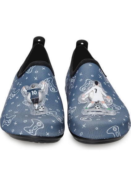 Işıklı Futbol Figürlü Kaymaz Tabanlı Esnek Hafif Dayanıklı Çocuk Havuz Plaj Deniz Ayakkabısı indirimleri