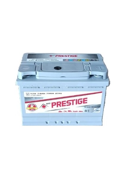 Ako Prestıge 12V 74AH 700A Standart Akü (3 Yıl Petlas Garanti) (Üretim TARIHI:2025) fiyatları