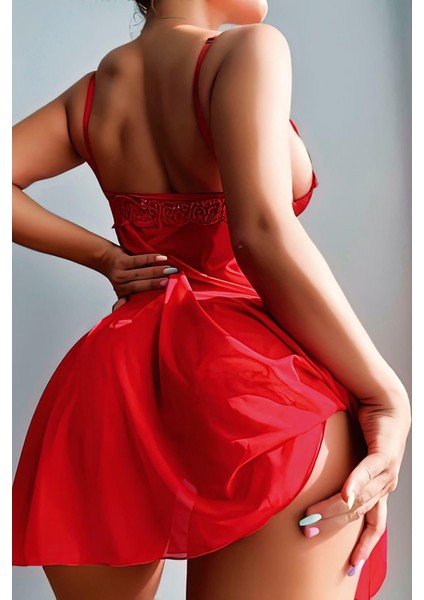 Göğüsleri Dantelli Mini Gecelik fiyatları