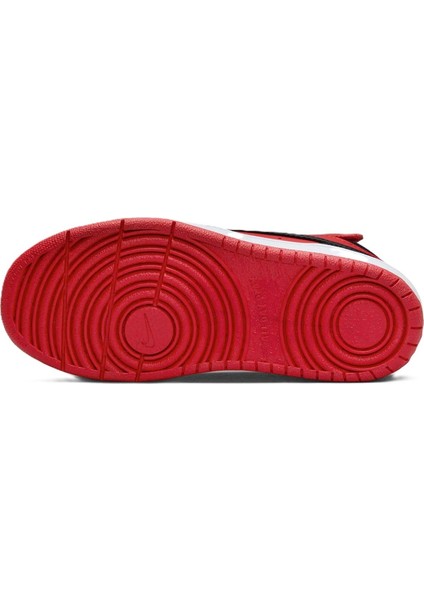 Court Borought Mid2 Leather Kids Sneaker Hakiki Deri Lastik Bağcıklı Cırtlı Bebek Ayakkabısı Kırmızı indirimleri