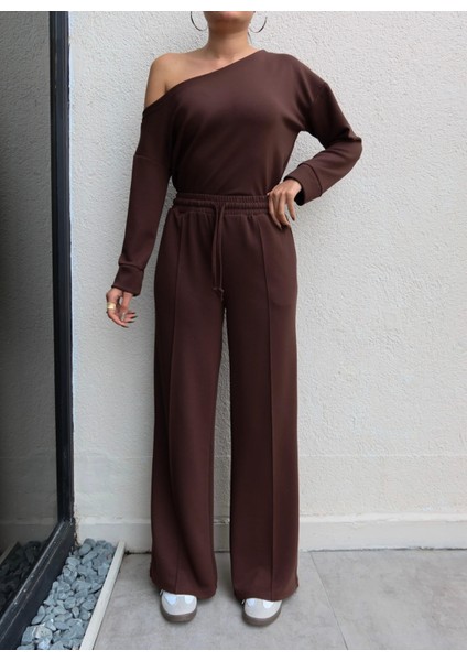 Kayık Yaka Modal Eşofman Takım modelleri