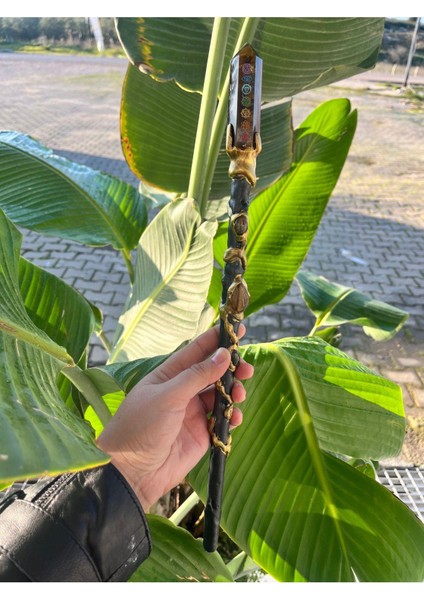 Kaplangözü Çakra Sembollü Doğaltaşlı Asa Özel Ürün fiyatları