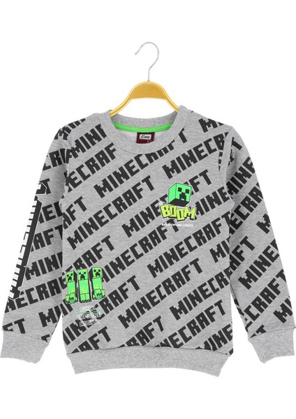 Erkek Çocuk Sweatshirt Minecraft Baskılı fiyatları