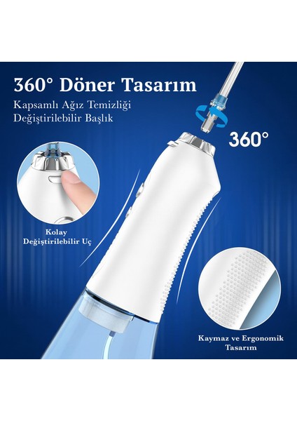 Şarjlı Kablosuz Ağız Duşu Diş Teli Temizleme (Resmi Distribütör Garantili) modelleri
