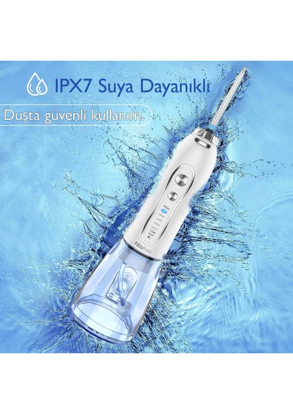Şarjlı Kablosuz Ağız Duşu Diş Teli Temizleme (Resmi Distribütör Garantili)