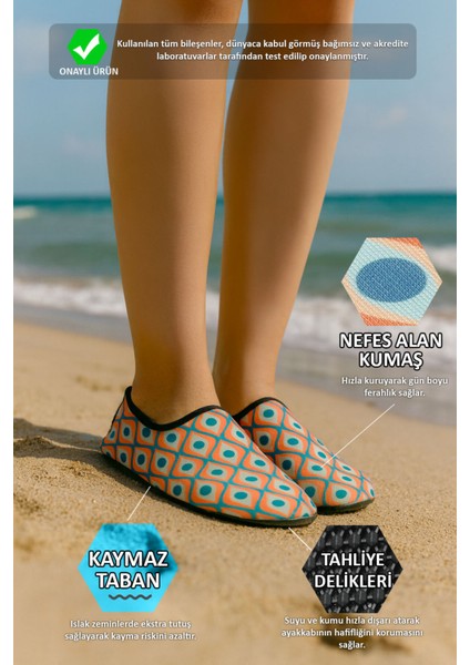 Eye Kaymaz Tabanlı Esnek Hafif Kadın Havuz Plaj Deniz Ayakkabısı modelleri