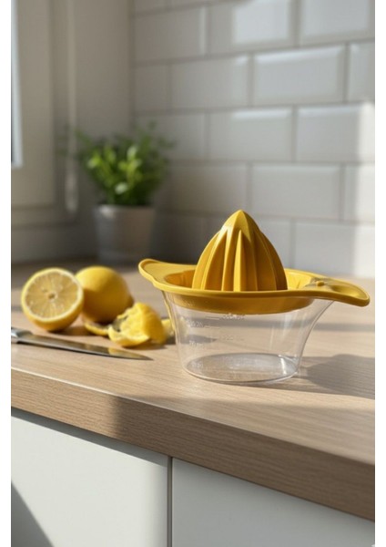 Limon ve Portakal Sıkacağı 0,40 Lt – Kapaklı / Şeffaf Ölçü Kabı