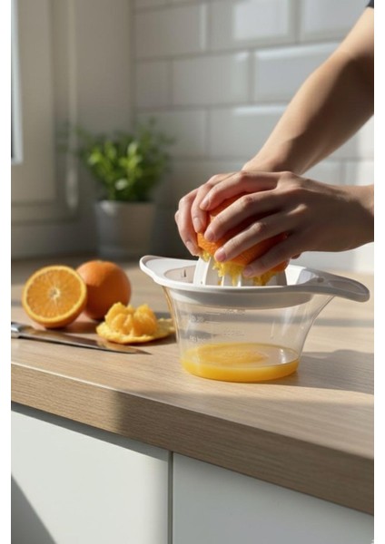 Limon ve Portakal Sıkacağı 0,40 Lt – Kapaklı / Şeffaf Ölçü Kabı fırsatları