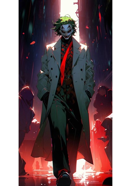 Joker Kapı Direk Kaplama Folyosu Baskılı Sticker Sağ-Sol 2 Adet 22*50 cm