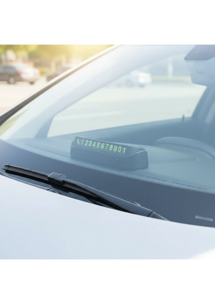 araba park numaratörü araç ıçi torpido üstü açılır kapanır neon telefon numarası bırakma modelleri