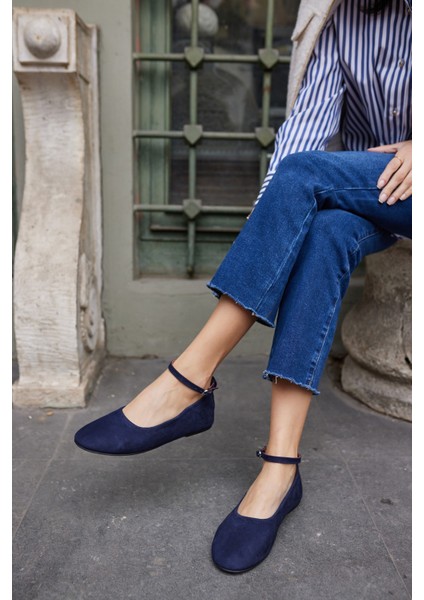 Silva Kadın Kahve Gercek Suet Atkı Detay Babet modelleri