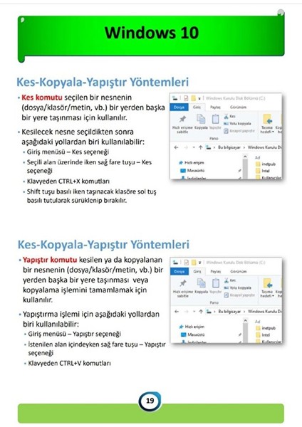 Bilgisayar Öğreniyorum Pdf ve Word 202 Fasikül Eğitim Seti modelleri