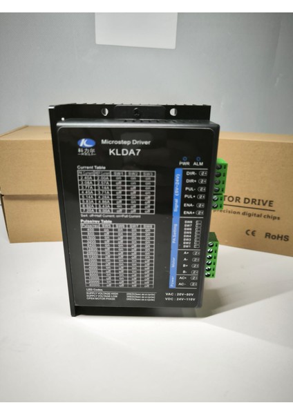 Klda7 2 Fazlı Step Motor Sürücüsü 20V-80VAC 2.4A-72.2A Tepe Akım 32BİT