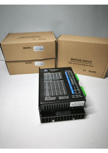 Klda7 2 Fazlı Step Motor Sürücüsü 20V-80VAC 2.4A-72.2A Tepe Akım 32BİT modelleri