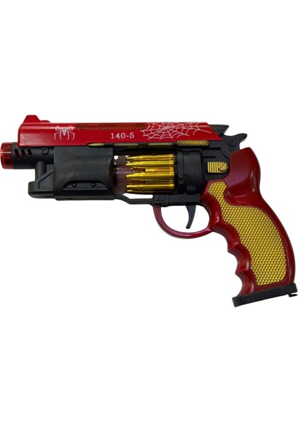 Pilli Işıklı Spiderman Tabanca