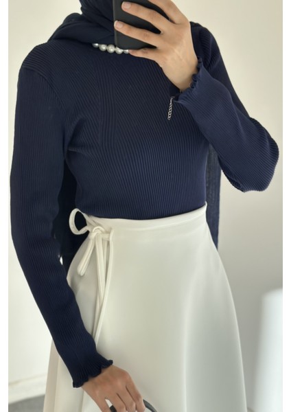 Triko Bluz -Yarım Balıkçıyaka Body