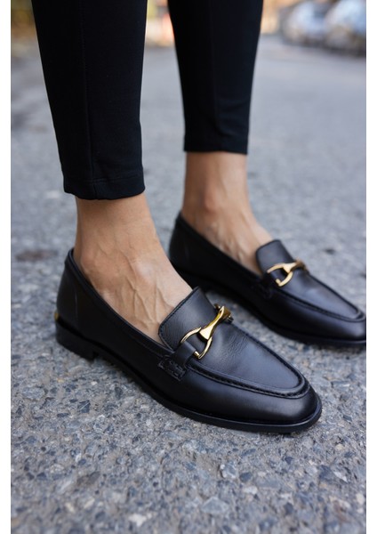 Rush Kadın Bordo Gercek Suet Toka Detay Loafer Ayakkabi