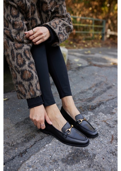 Rush Kadın Bordo Gercek Suet Toka Detay Loafer Ayakkabi