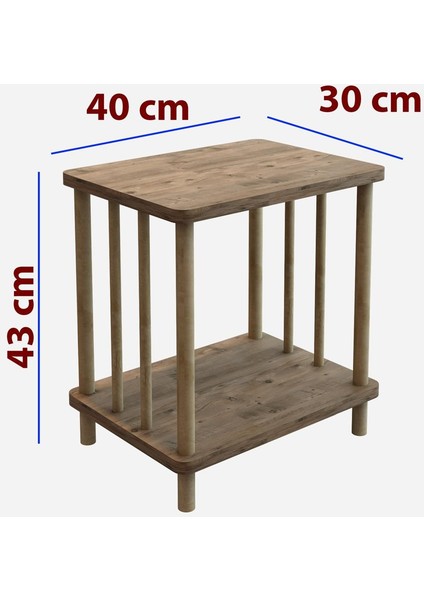 Modern Tasarım Ahsap Yan Sehpa- Bitki ve Kitap Sehpası fiyatları