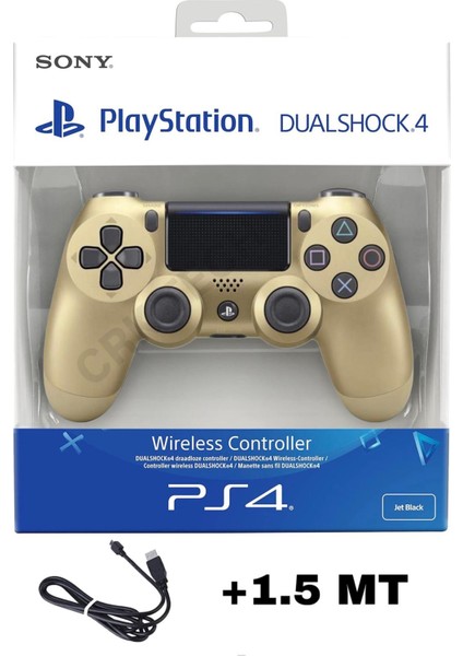 Playstation Dualshock 4 Uyumlu V2 Ps4 Gamepad Yenilenmiş Oyun Kolu Pc + Ps4 ( 1.5mt Şarj Kablosu)