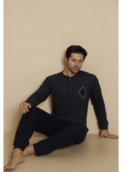 Flk 7008 Interlok Kışlık Pijamalı Erkek Pijama Takımı modelleri