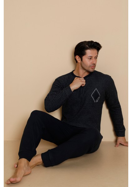 Flk 7008 Interlok Kışlık Pijamalı Erkek Pijama Takımı fırsatları