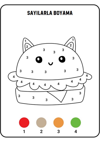 Okul Öncesi Sayılarla Boyama Kitabı (Spiralli 84 Boyama) modelleri