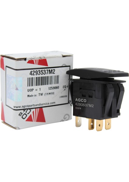 Massey Ferguson 4293537M2 Far Düğmesi –orijinal Agco Ön Far Anahtarı– Mf 5400/6400/7400/8400 Serisi