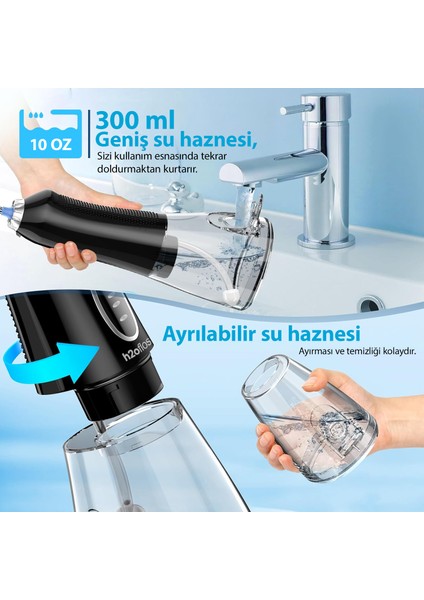 Şarjlı Kablosuz Ağız Duşu Diş Teli Temizleme(Resmi Distribütör Garantili) modelleri