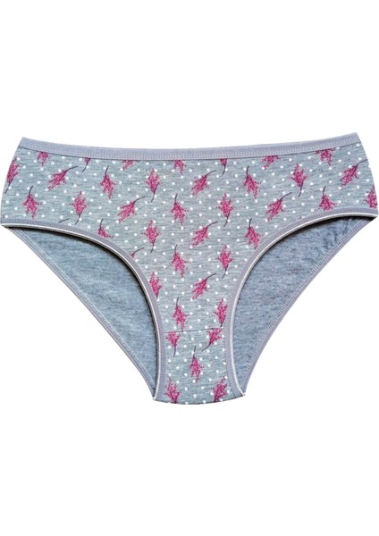 Pamuklu Geniş Kenarlı Likralı Desenli Bato Kadın Külot 10'lu Paket modelleri