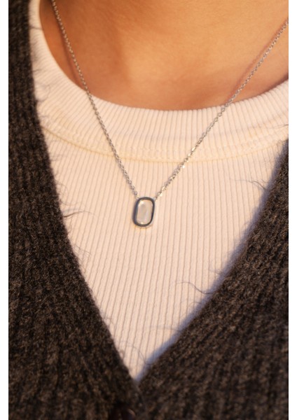 Çelik Detaylı Minimal Kolye fiyatları