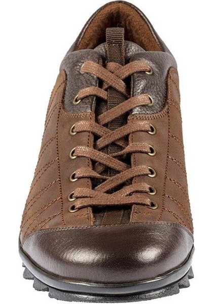 Bağcıklı Kahverengi Kauçuk Taban Erkek Sıcak Astar Kışlık Ayakkabı 3510 553 636 fırsatları