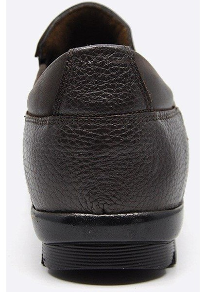 Kahverengi Kauçuk Taban Erkek Sıcak Astar Kışlık Ayakkabı 3530 553 636