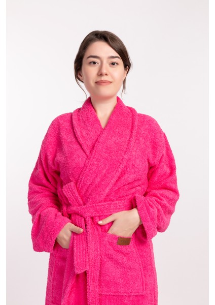 Regina Robe Ekstra Yumuşak Premium Şalyaka Bornoz Pembe