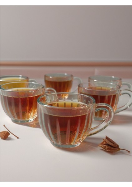 Kulplu Çay Fincanı-Bardağı 6 Parça