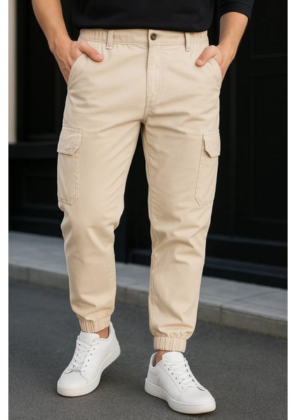 Erkek Günlük Trend Lastikli Taş Kargo Pantolon fiyatları