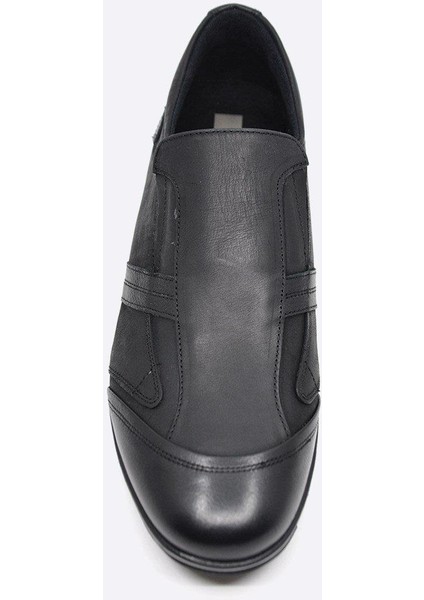 Siyah Kauçuk Taban Erkek Sıcak Astar Kışlık Ayakkabı 3530 551 635 fırsatları