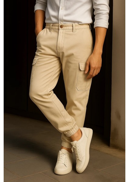 Erkek Trend Günlük Lastikli Taş Taktik Kargo Pantolon modelleri